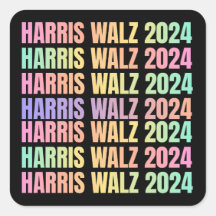 Harris Walz 2024 Rainbow