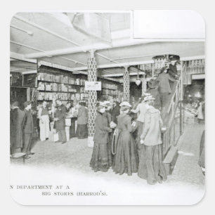 Adesivo Quadrado Harrods Provisioning Department, 1901