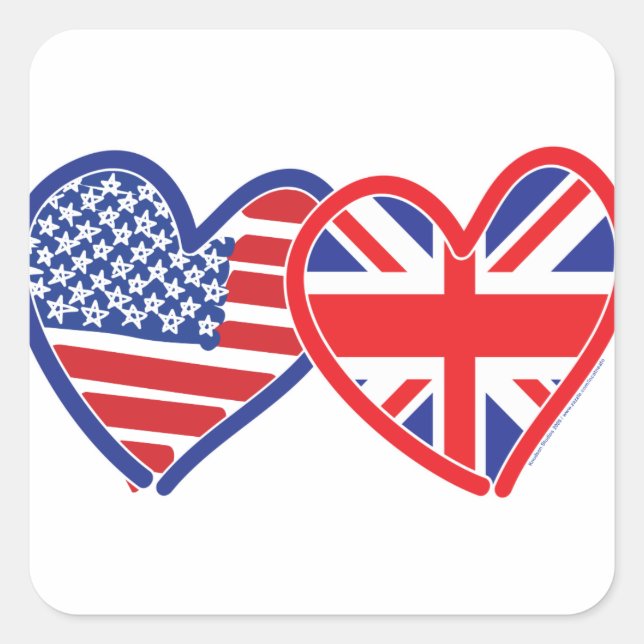 Adesivo Quadrado Harry e Meghan (Frente)