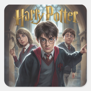 Adesivo Quadrado harry potter