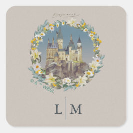 Adesivo Quadrado Harry Potter | Casamento Floral no Castelo de Hogw