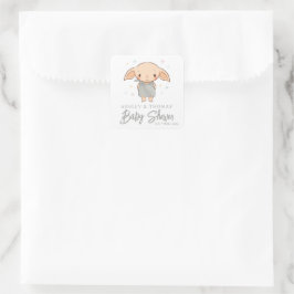 Adesivo Quadrado Harry Potter Simples - Chaveirinho de Dobby para C