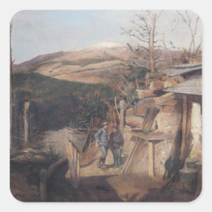 Adesivo Quadrado Hartmresponillerkopf, View de Roche-Sermet, 1915