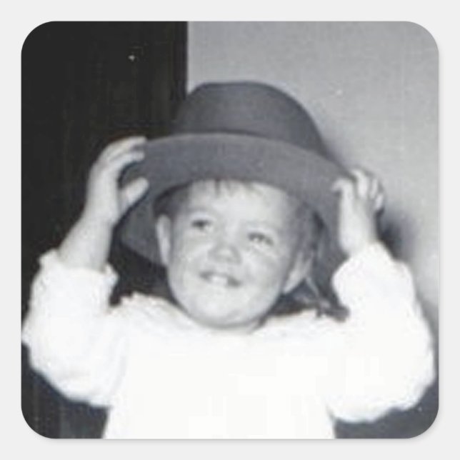 Adesivo Quadrado Hat Baby Sticker (Frente)