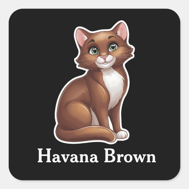 Adesivo Quadrado Havana Brown (Frente)