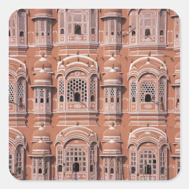 Adesivo Quadrado Hawa Mahal (Palácio dos Ventos), Jaipur 2 (Frente)