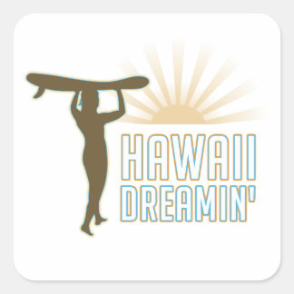 Adesivo Quadrado Hawaii Dreaming