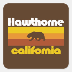 Adesivo Quadrado Hawthorne, Califórnia