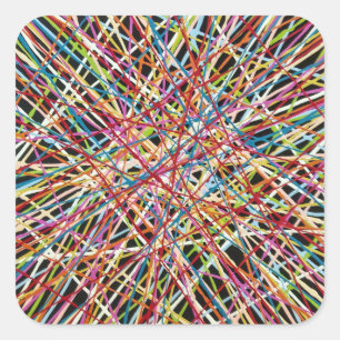 Adesivo Quadrado Haystack em Red Stickers