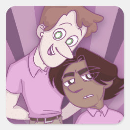 Adesivo Quadrado HEART HOLLOW Zeke & Lewis (Embalagem de adesivos)