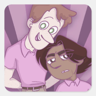 Adesivo Quadrado HEART HOLLOW Zeke & Lewis (Embalagem de adesivos)