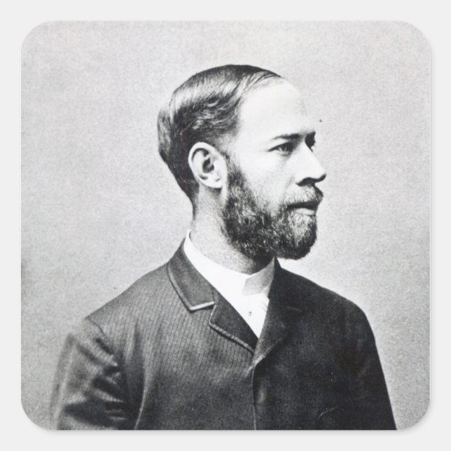 Adesivo Quadrado Heinrich Rudolph Hertz (Frente)