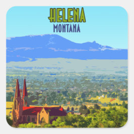 Adesivo Quadrado Helena Montana Sleeping Giants Vintage