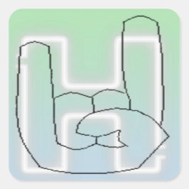 Adesivo Quadrado Hella Button