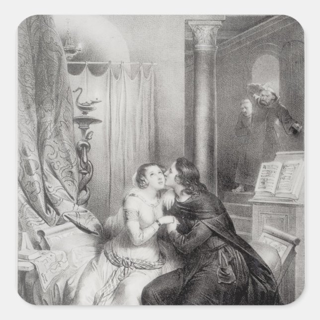 Adesivo Quadrado Heloise e Abelard (Frente)