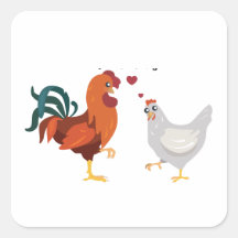 Hen and Rooster in Love, Chicken Love