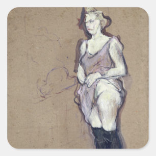 Adesivo Quadrado Henri de Toulouse-Lautrec a inspeção médica