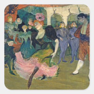 Adesivo Quadrado Henri de Toulouse-Lautrec Mapa: Viagem de Magell