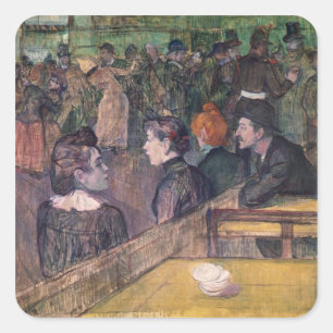 Adesivo Quadrado Henri de Toulouse-Lautrec no Moulin de la GA