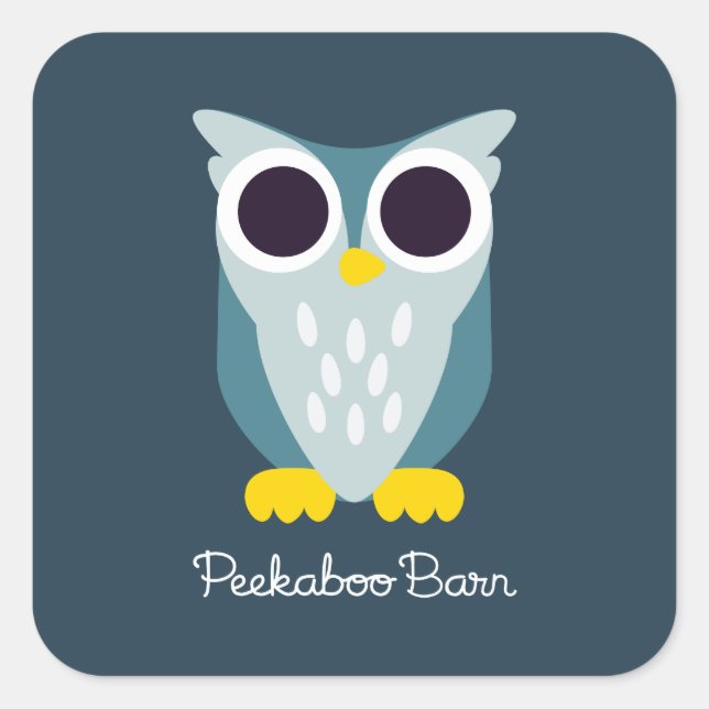 Adesivo Quadrado Henry the Owl (Frente)