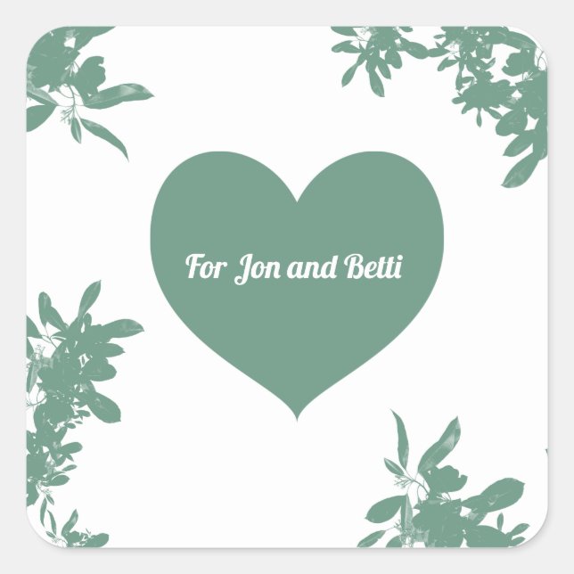 Adesivo Quadrado Hera Verde Limão (Frente)