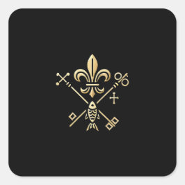 Adesivo Quadrado Heraldische Symbole 