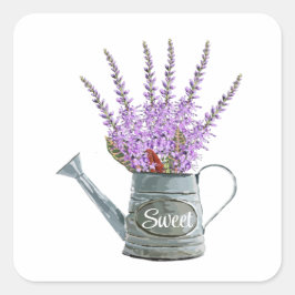 Adesivo Quadrado Herb Floral Sweet Bunch