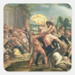 Adesivo Quadrado Hercules, Deianeira e o centauro Eurytion