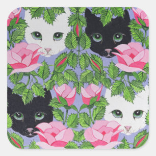 Adesivo Quadrado Heres a olhar para ti