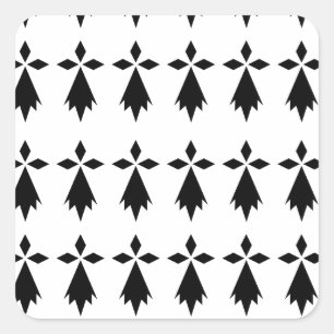 Adesivo Quadrado hermine bandeira Bretanha