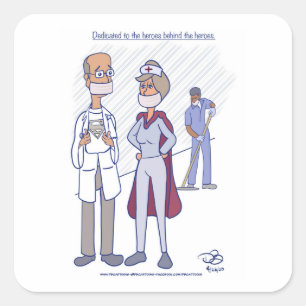 Adesivo Quadrado Hero Sticker