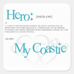 Adesivo Quadrado Herói