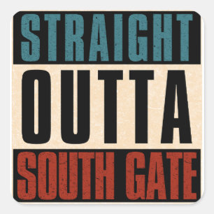 Adesivo Quadrado Hetero de South Gate California CA