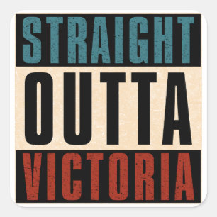 Adesivo Quadrado Hetero de Victoria Texas TX