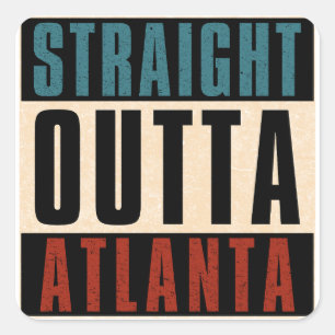 Adesivo Quadrado Hetero fora de Atlanta Georgia GA