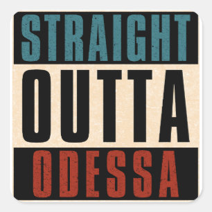 Adesivo Quadrado Hetero fora de Odessa Texas TX