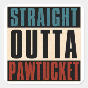 Adesivo Quadrado Hetero fora de Pawtucket Rhode Island RI