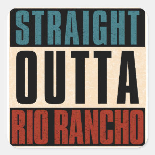 Adesivo Quadrado Hetero Fora do Rio Rancho Novo México NM