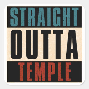 Adesivo Quadrado Hetero fora do templo Texas TX