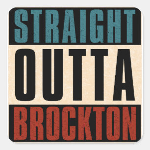 Adesivo Quadrado Hetero Outta Brockton MÃES Massachusetts