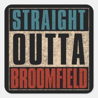 Adesivo Quadrado Hetero Outta Broomfield Colorado CO