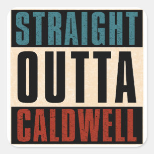 Adesivo Quadrado Hetero Outta Caldwell ID