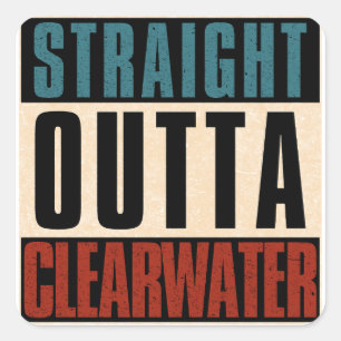 Adesivo Quadrado Hetero Outta Clearwater Florida FL