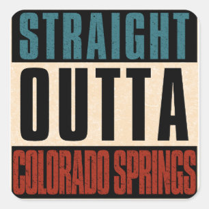 Adesivo Quadrado Hetero Outta Colorado Primavera Colorado CO