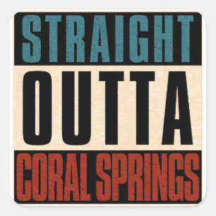 Adesivo Quadrado Hetero Outta Coral Primaveras Flórida FL