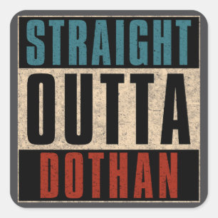 Adesivo Quadrado Hetero Outta Dothan Alabama AL