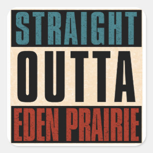 Adesivo Quadrado Hetero Outta Eden Prairie Minnesota MN