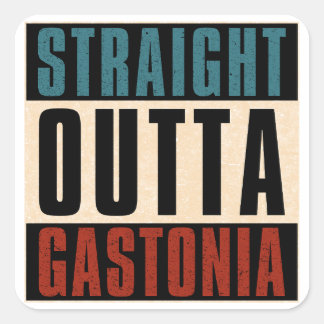 Adesivo Quadrado Hetero Outta Gastonia North Carolina NC