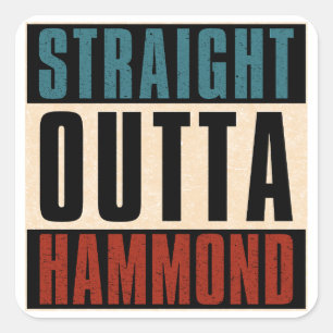Adesivo Quadrado Hetero Outta Hammond Indiana EM