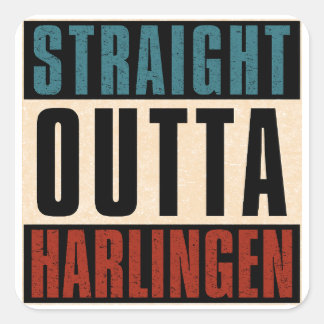 Adesivo Quadrado Hetero Outta Harlingen Texas TX